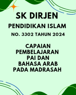Capaian Pembelajaran Madrasah 2024 SK Dirjen Pendidikan Islam No. 3302 Tahun 2024