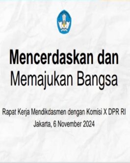 Paparan Program Prioritas Mendikdasmen di DPR 2024