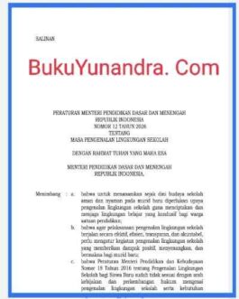 Permendikdasmen Nomor 12 Tahun 2026 Masa Pengenalan Lingkungan Sekolah