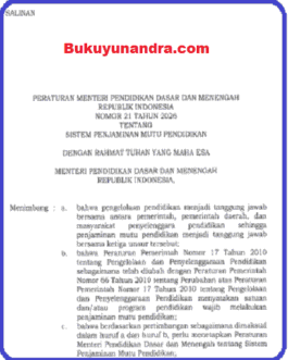 Permendikdasmen 21 Tahun 2026 Sistem Penjaminan Mutu Pendidikan