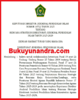 SK Renstra Pendidikan Islam 2025 - 2029 Kepdirjen 10722