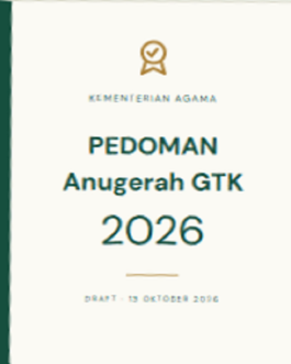 Pedoman Anugerah GTK Madrasah 2026